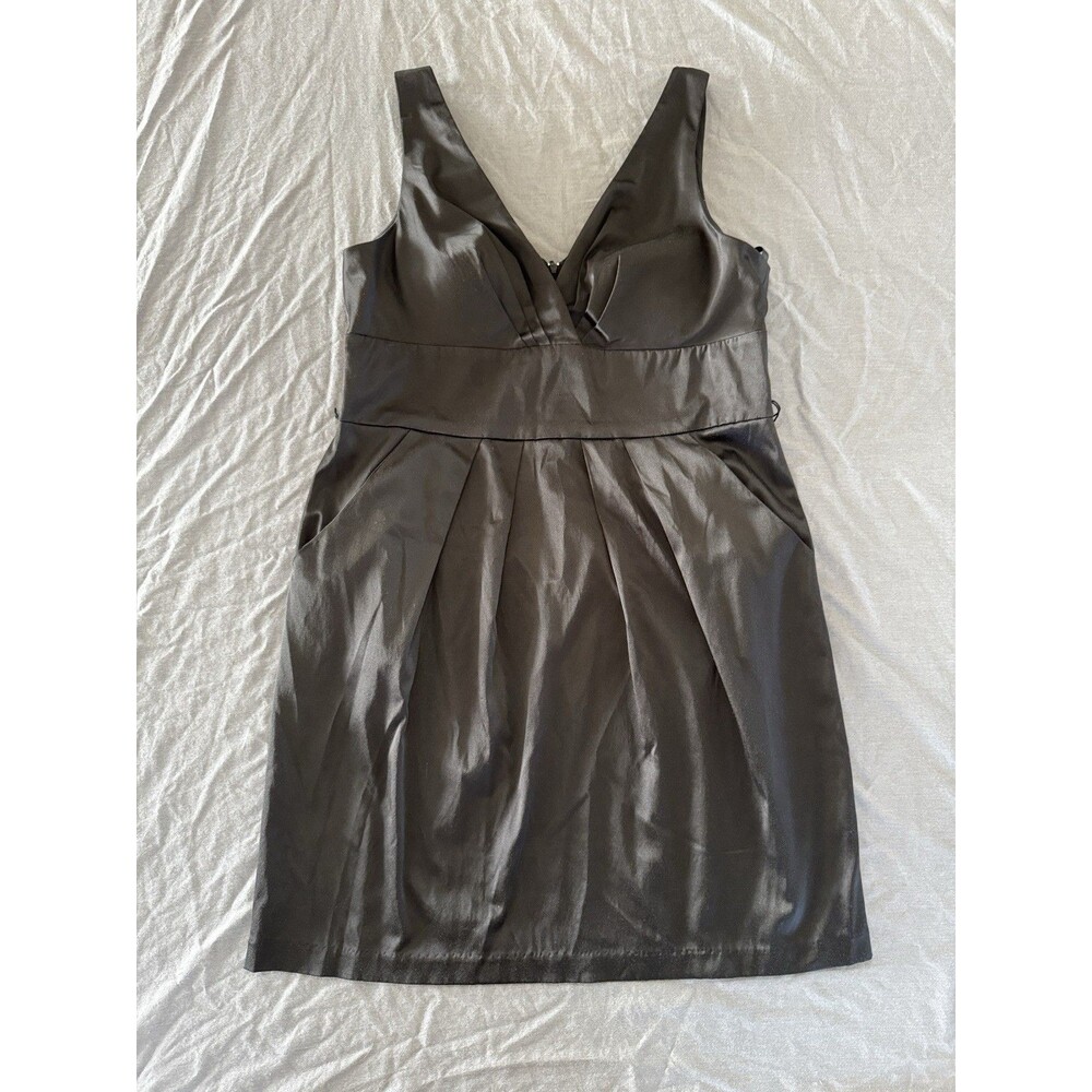 Bisou Bisou Michele Bohbot Black Sleeveless Short Dress With Pockets Size 16